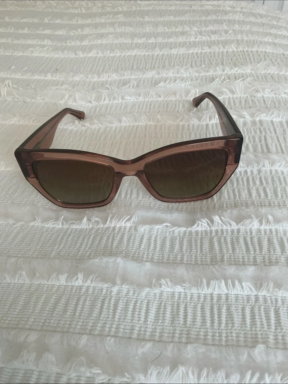 DIFF cat eye women’s sunglasses light brown
